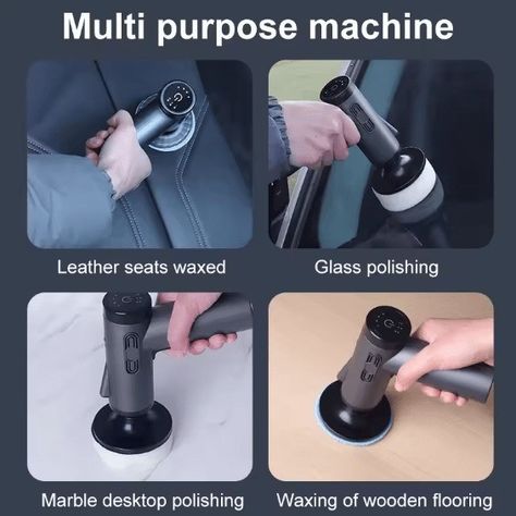 LIYANG Cordless Car Polisher & Waxing Machine – 80W Dual Battery Detailing Tool - GulfGadgets