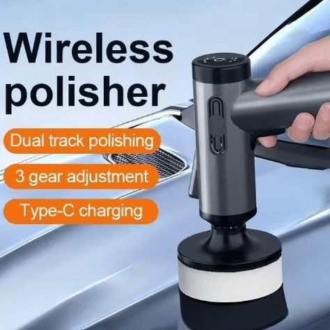 LIYANG Cordless Car Polisher & Waxing Machine – 80W Dual Battery Detailing Tool - GulfGadgets