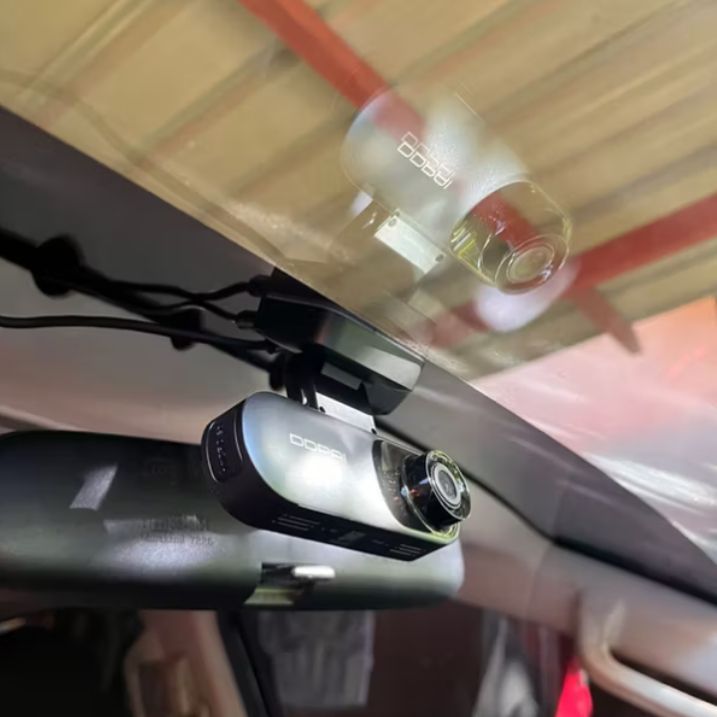 Hoco DV4 Rearview Mirror Driving Recorder – Full HD Dual Camera Dash Cam - GulfGadgets