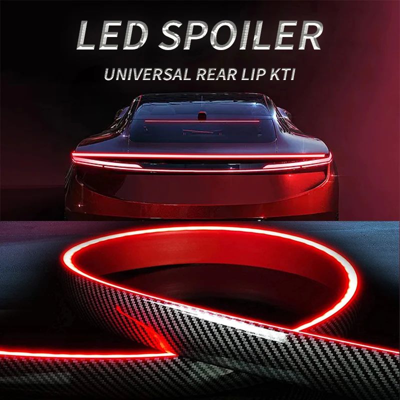 LED Spoiler Rear Lip Kit – Universal Car Aerodynamic & Sporty Upgrade - GulfGadgets