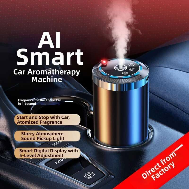 Smart Car Fragrance Diffuser with LED Light – Aromatherapy & Air Freshener - GulfGadgets