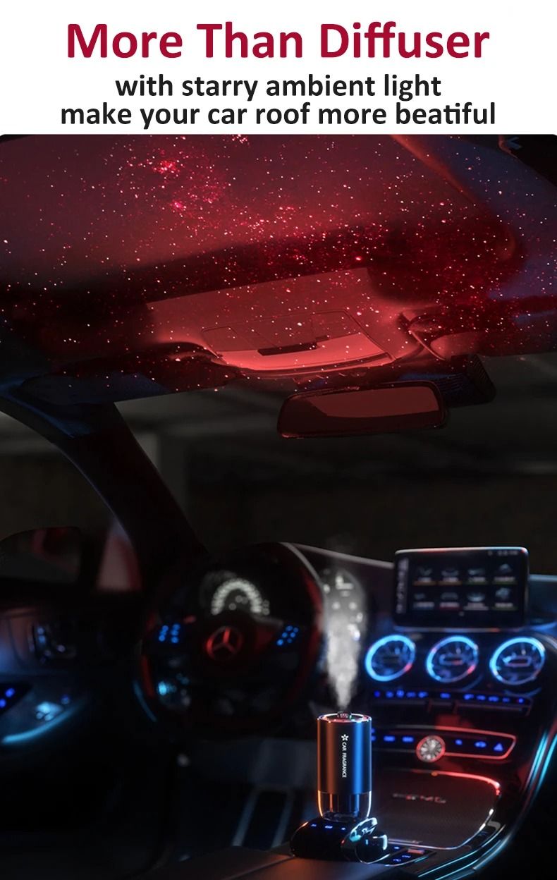 Smart Car Fragrance Diffuser with LED Light – Aromatherapy & Air Freshener - GulfGadgets