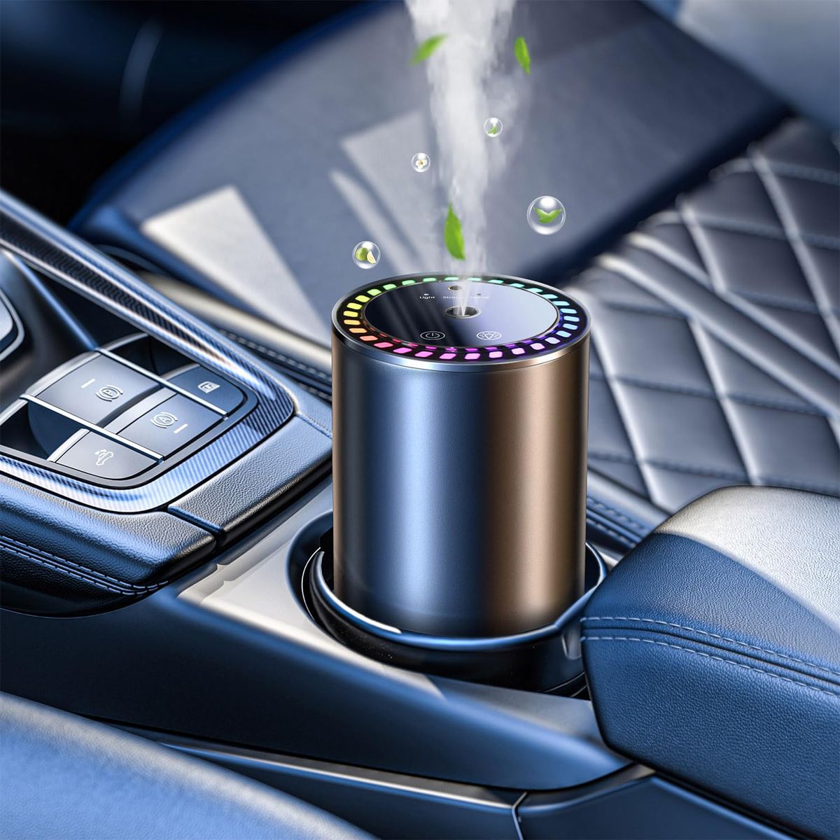 Smart Car Fragrance Diffuser with LED Light – Aromatherapy & Air Freshener - GulfGadgets