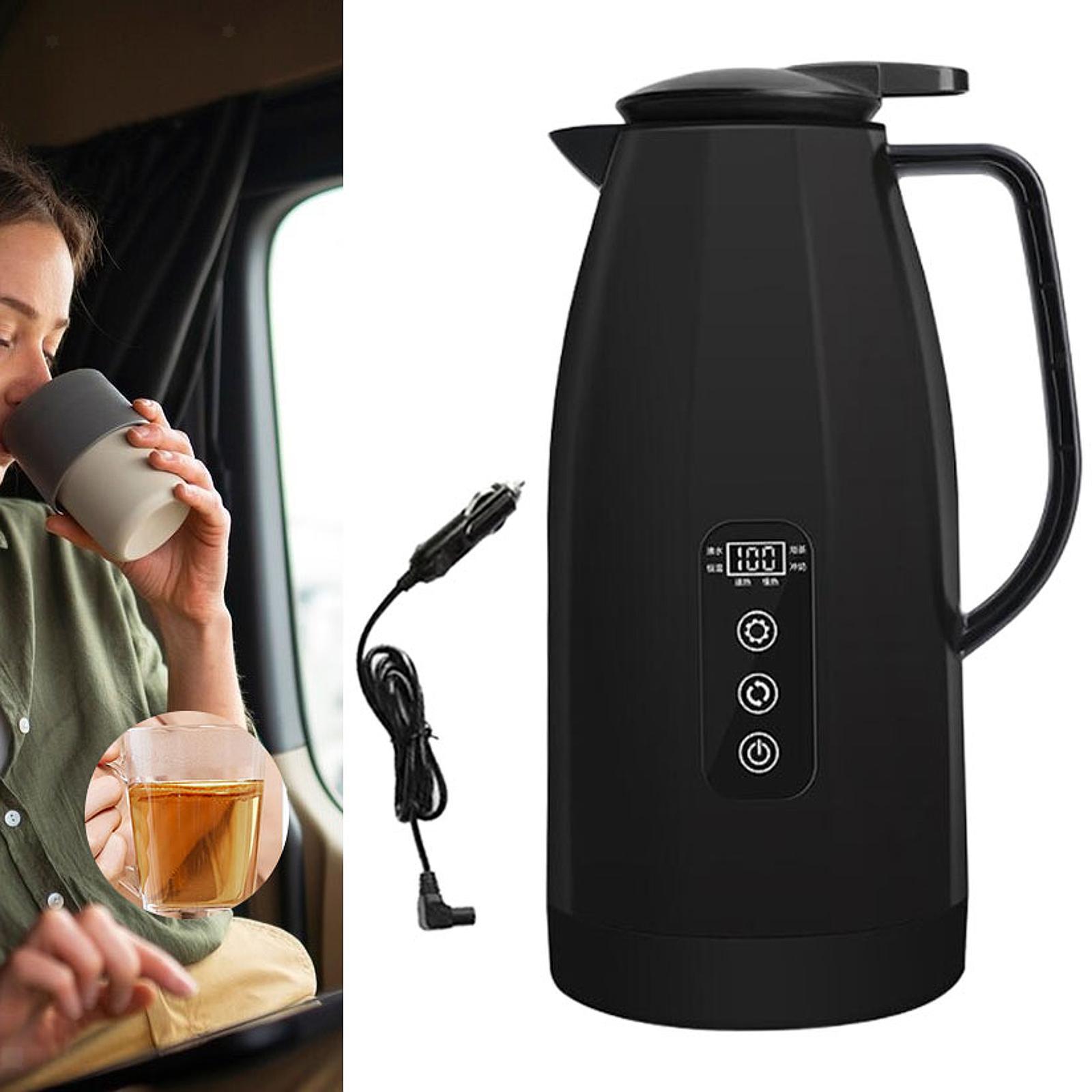 Vehicle Electric Kettle 12V/24V – Portable Car Water Boiler with Digital Display - GulfGadgets