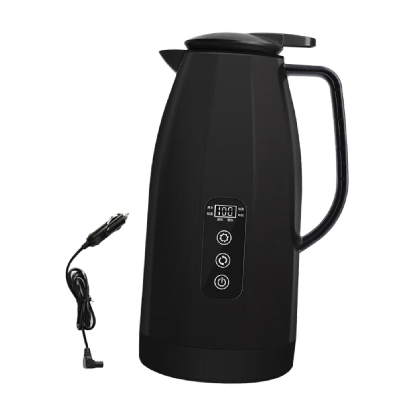Vehicle Electric Kettle 12V/24V – Portable Car Water Boiler with Digital Display - GulfGadgets