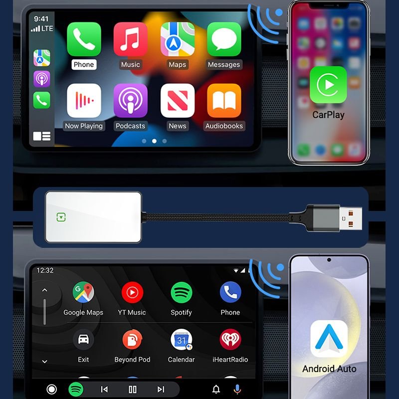 Wireless CarPlay Box – Plug & Play Apple CarPlay & Android Auto Adapter - GulfGadgets